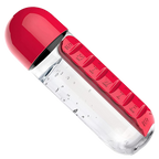 Botella de Agua con Pastillero Integrado