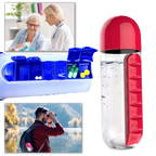 Botella de Agua con Pastillero Integrado