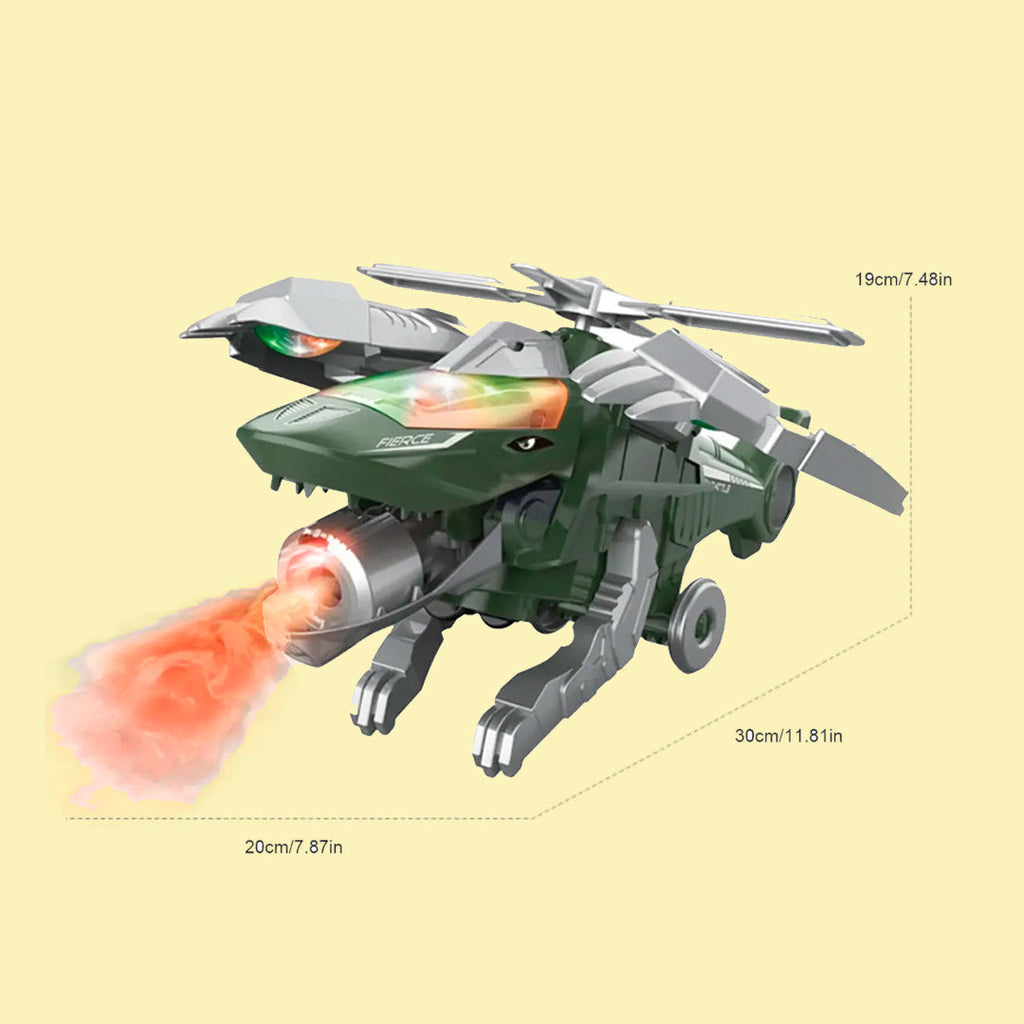 DINO-COPTERO 🚁 | Robot helicóptero Transformers