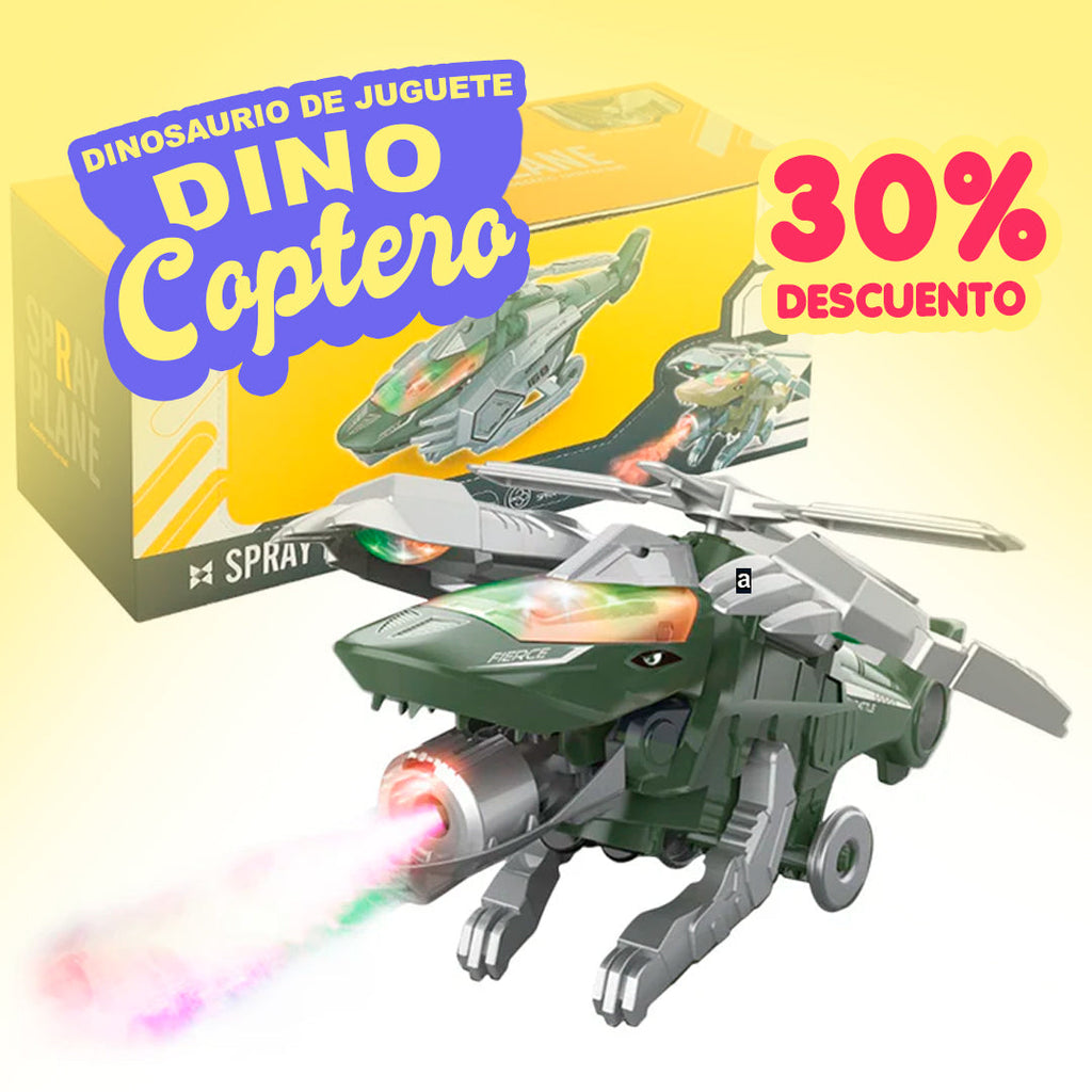 DINO-COPTERO 🚁 | Robot helicóptero Transformers