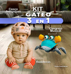 KIT GATEO | Cangrejo Musical, Casco Antigolpes y Rodilleras