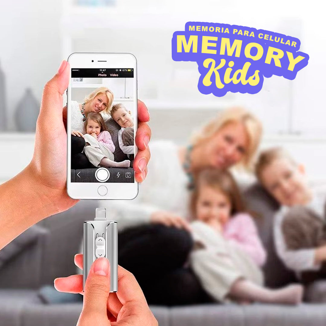 MEMÓRIA-KIDS 💽 | Guarda sus recuerdos (Memória 64GB para Iphone, Android, Computador)