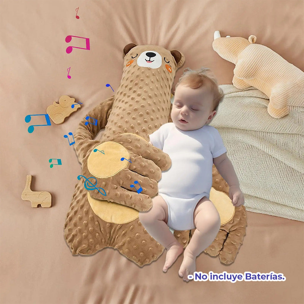Peluche Arrullador 🐻| Muñeco para Dormir con Palmaditas