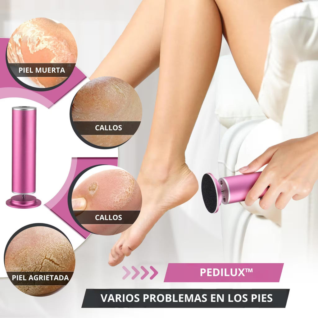 Pedilux™ Removedor de Callos Eléctrico 360° Pies Suaves y Libres de Callos, Sin Esfuerzo