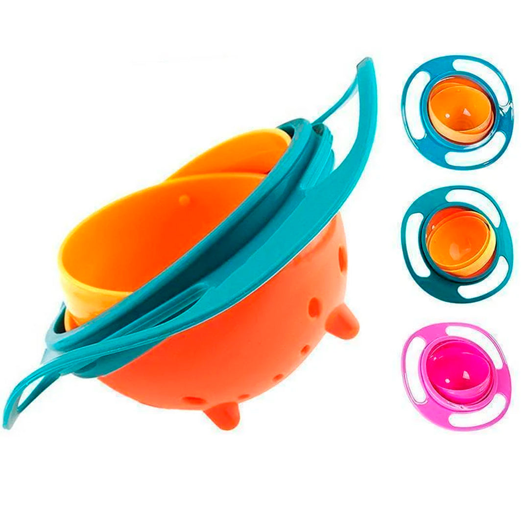 Platão Antiderrame 360° | Platão Giratório Antiderrames Para Niños