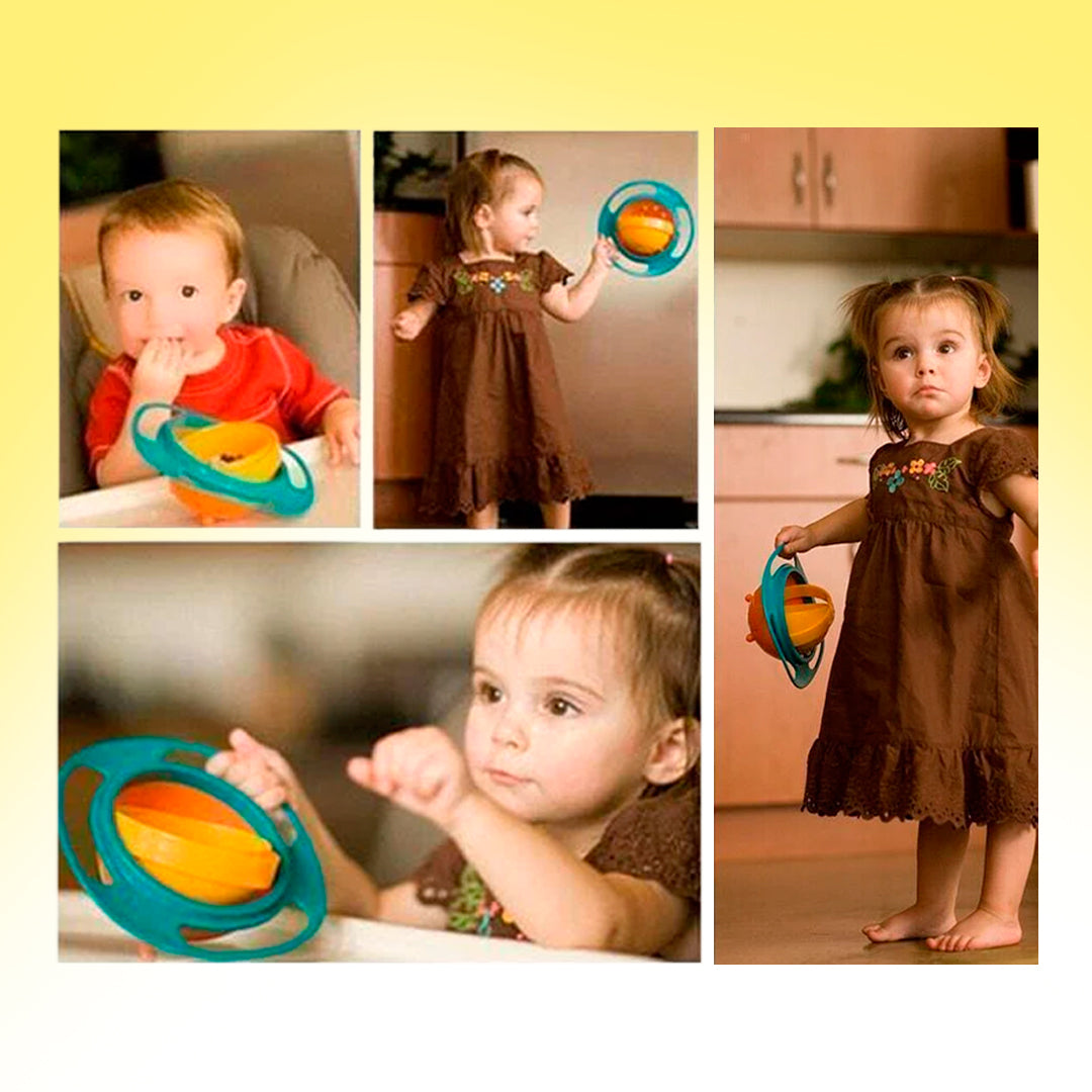 Platão Antiderrame 360° | Platão Giratório Antiderrames Para Niños