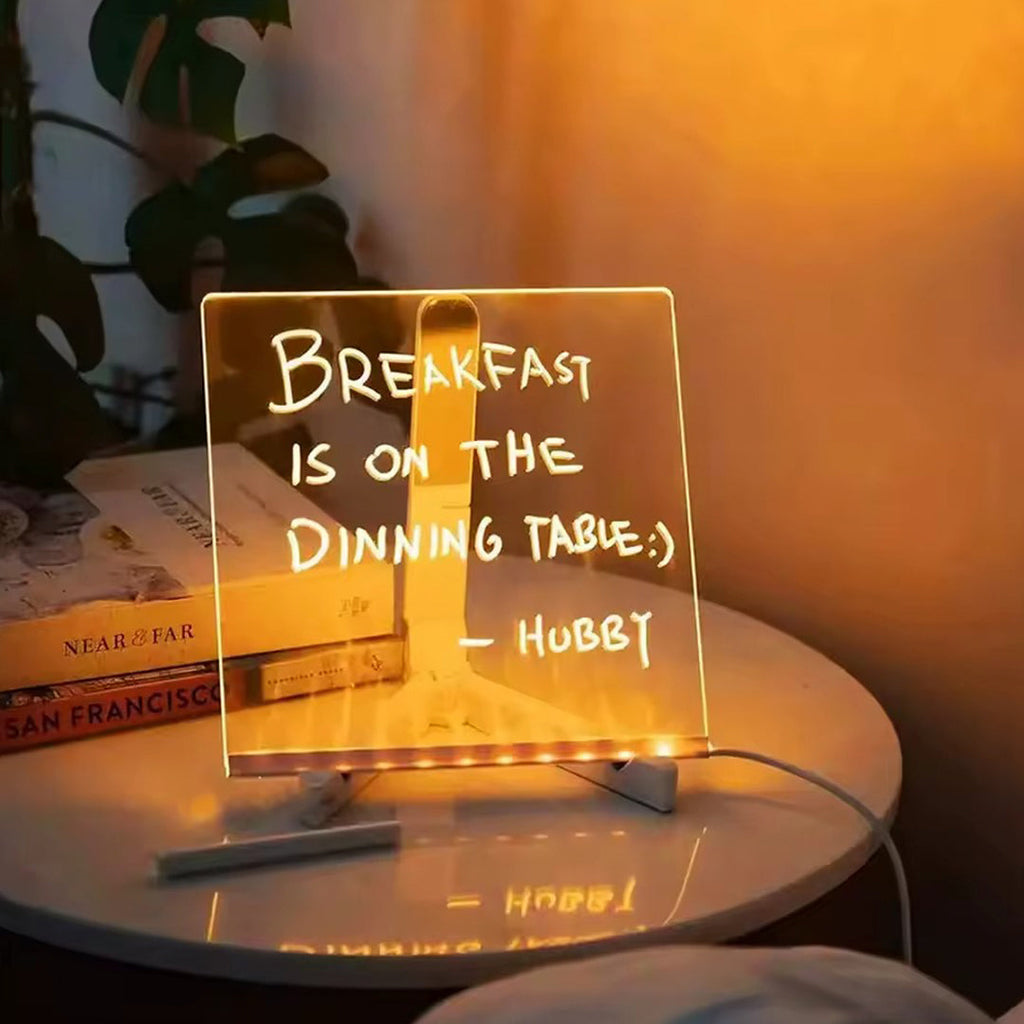 Tablero LED en Acrilico